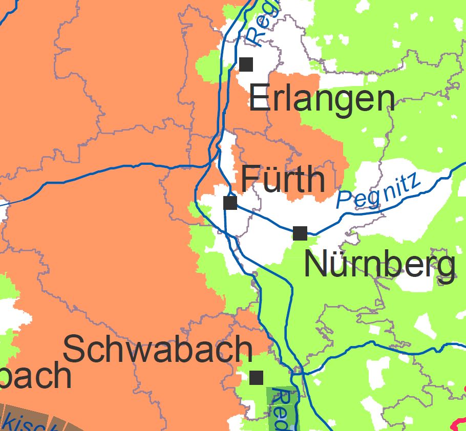 Gebietskulisse für die Umsetzung der Landesverordnung gemäß